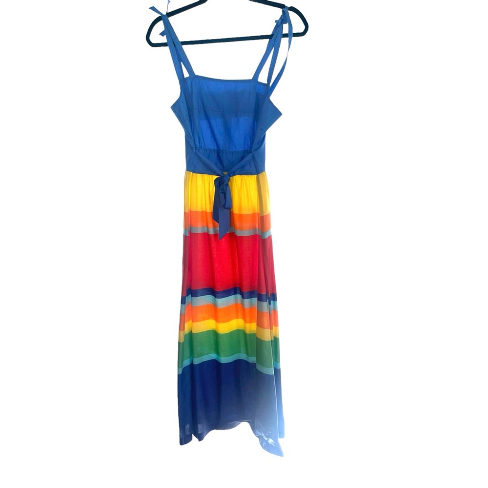 Vintage Evelyn Pearson rainbow dress